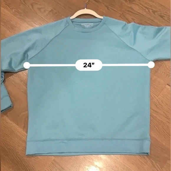 Holderness Bourne The Ellis Pullover Crewneck Sweater L Tailored Fit teal blue - Picture 5 of 6